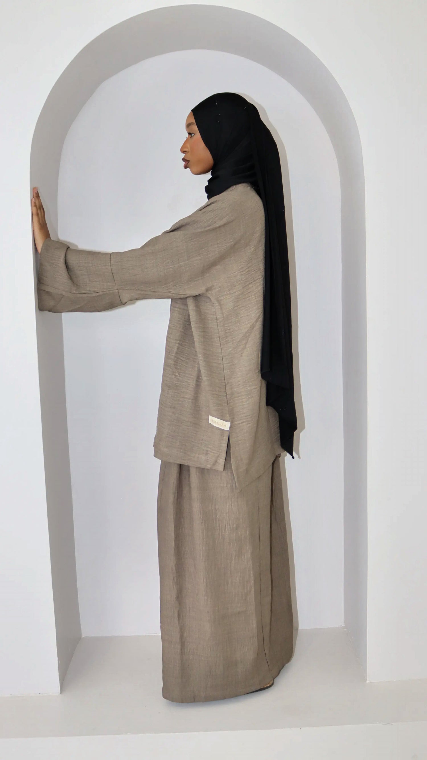 Ensemble Jupe & Haut « Olive Cendrée »
